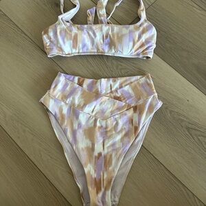Aerie Pastel Patterned Bikini Set